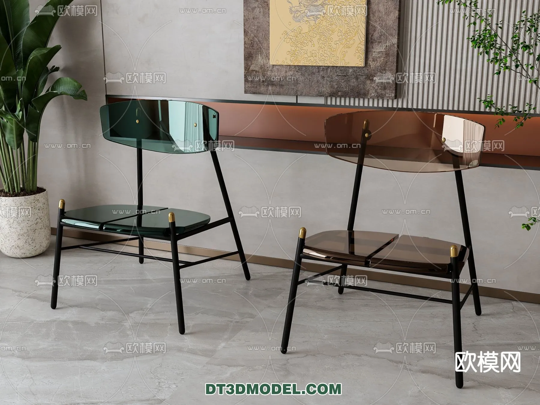 FURNITURE - CHAIR - 3D Model For Interior Design - 2012