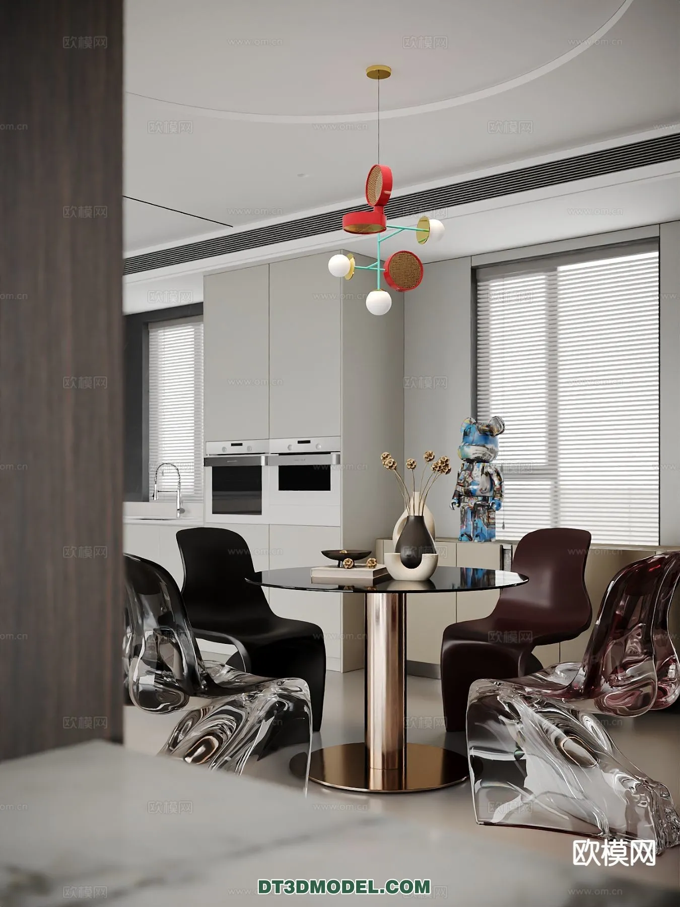 FURNITURE - CHAIR - 3D Model For Interior Design - 2032