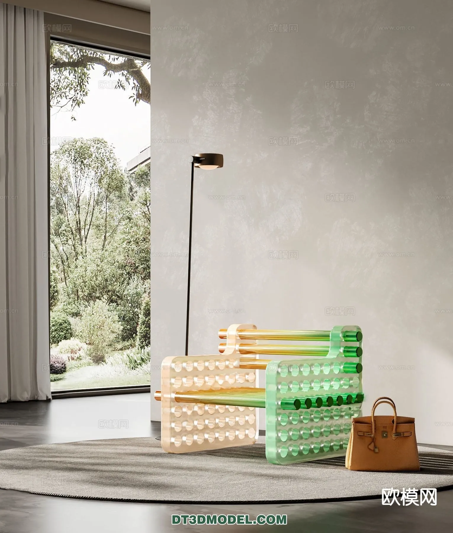 FURNITURE - CHAIR - 3D Model For Interior Design - 2036