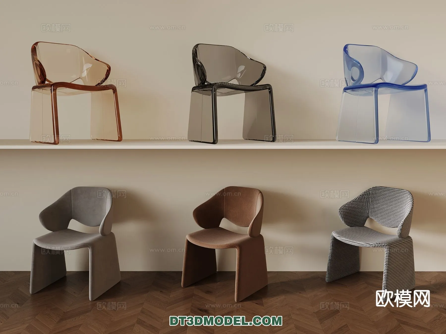 FURNITURE - CHAIR - 3D Model For Interior Design - 2039