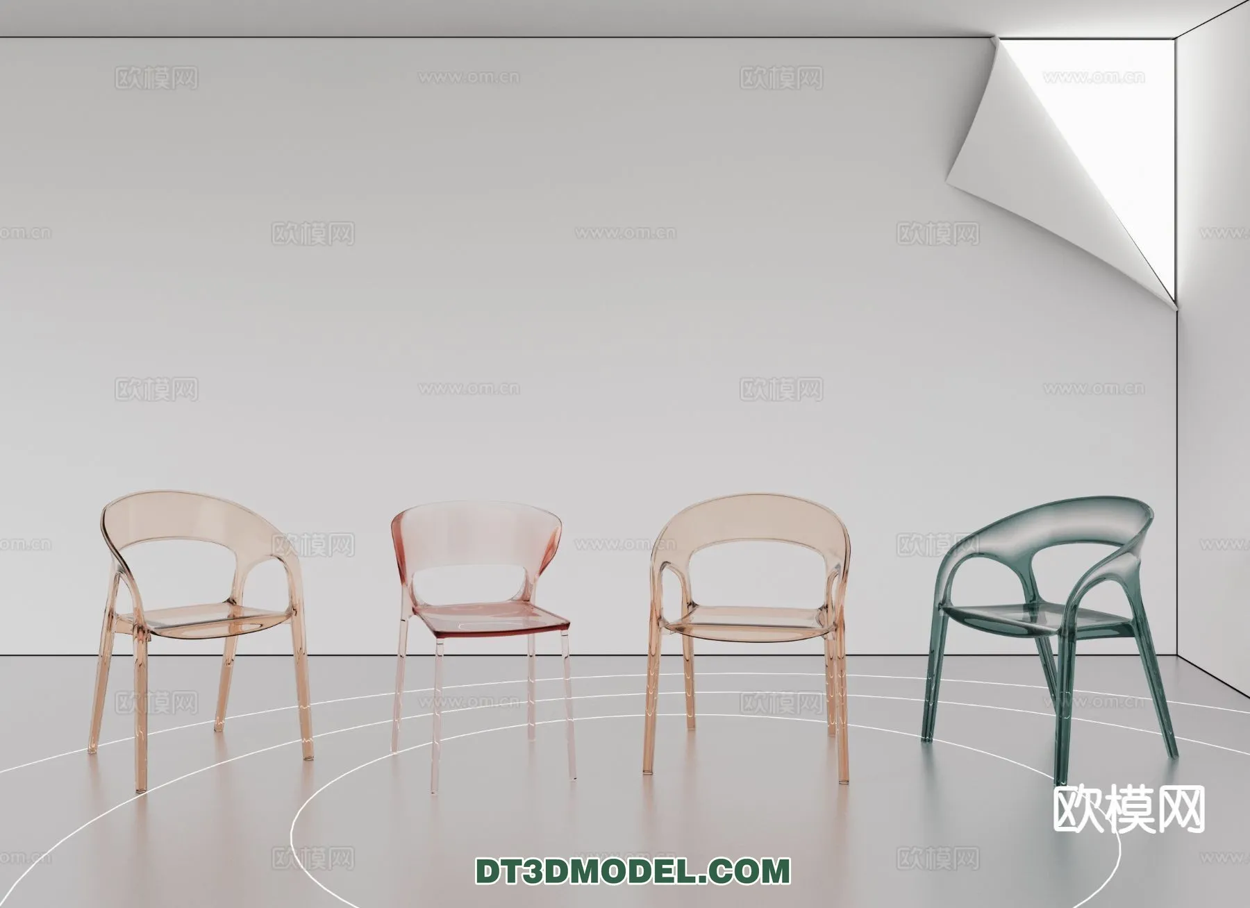 FURNITURE - CHAIR - 3D Model For Interior Design - 2042