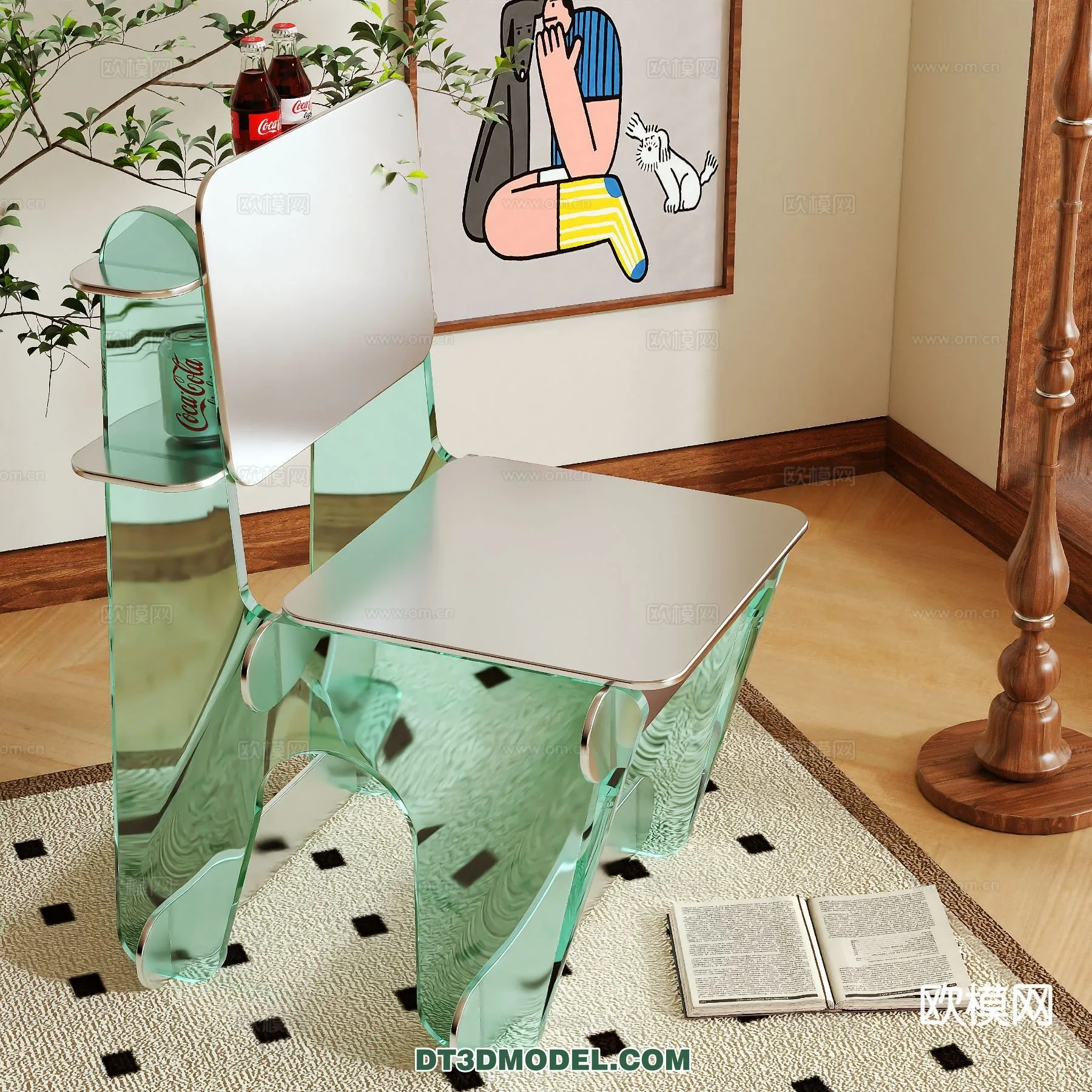 FURNITURE - CHAIR - 3D Model For Interior Design - 2055