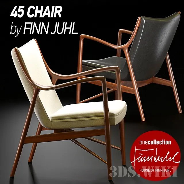 furniture - Chair 45 - Finn Juhl 3D Model