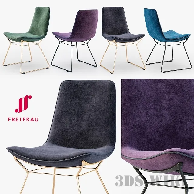 furniture - Chair AMÉLIE - Calligaris 3D Model