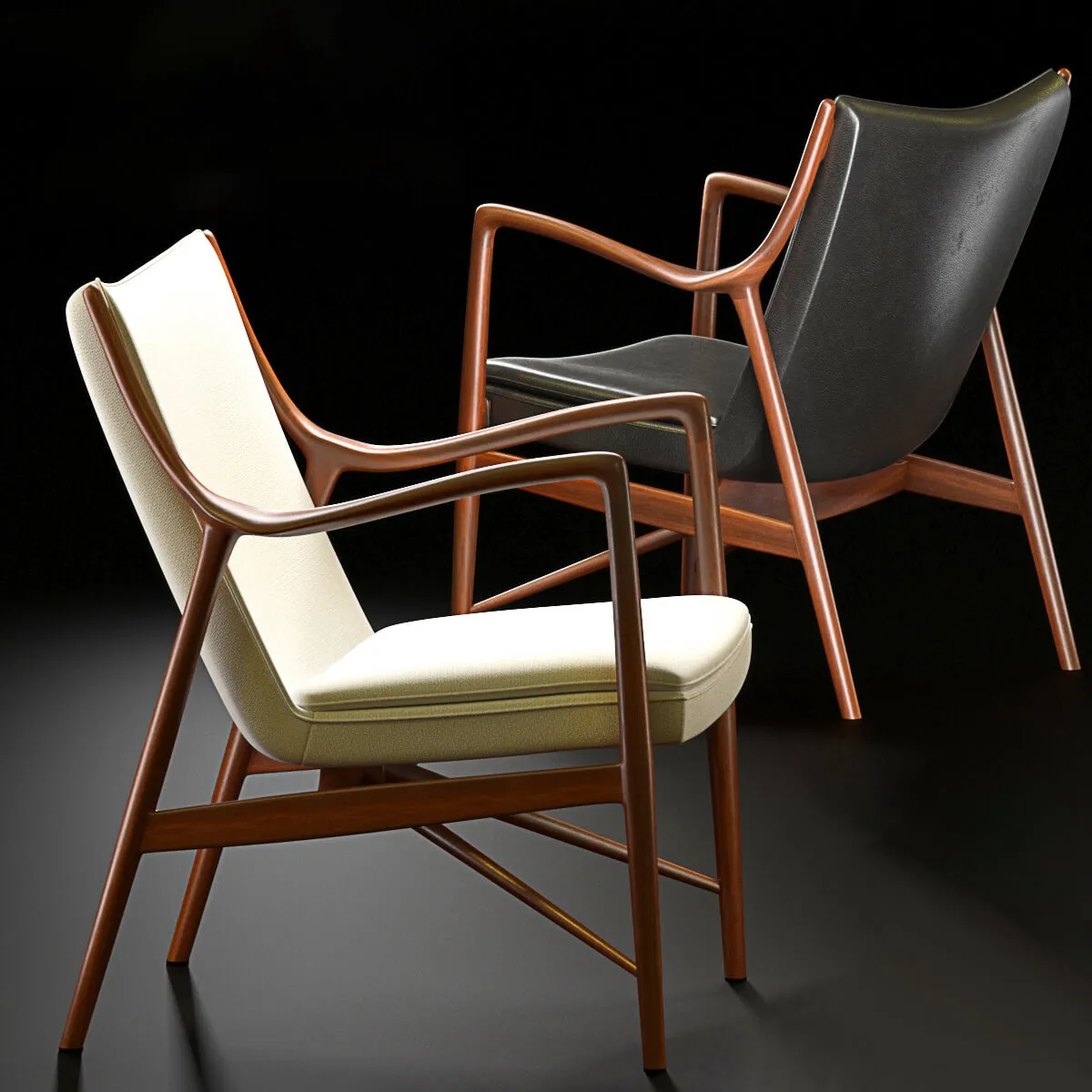 furniture - Chair by Finn Juhl 45 3D Model