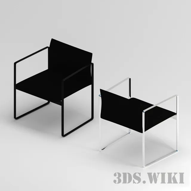 furniture - Chair Cassina 184 Eve 3D Model