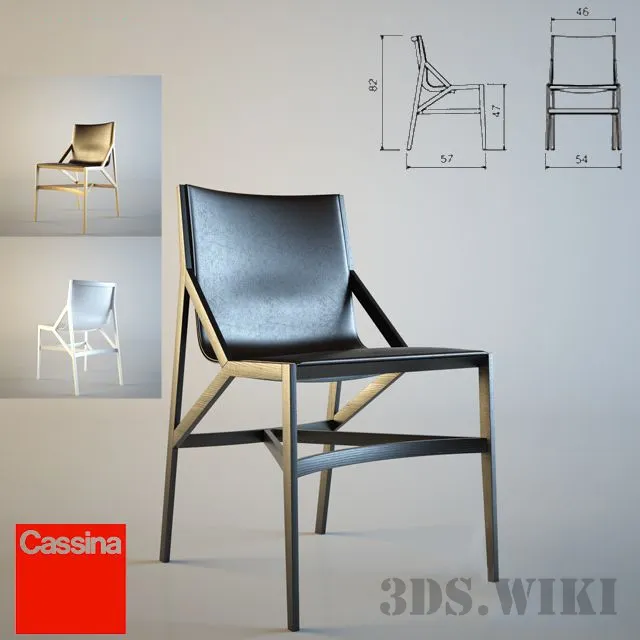 furniture - Chair CASSINA 471 PILOTTA 3D Model