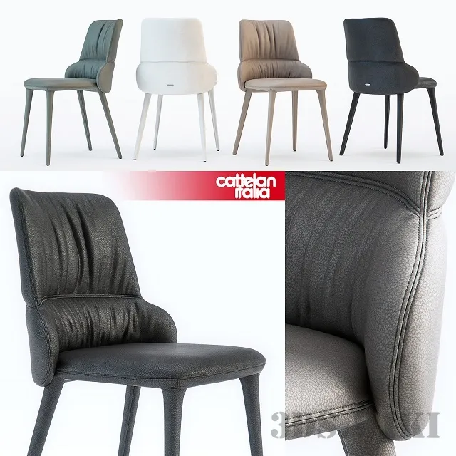 furniture - Chair Cattelan Italia GINGER 3D Model