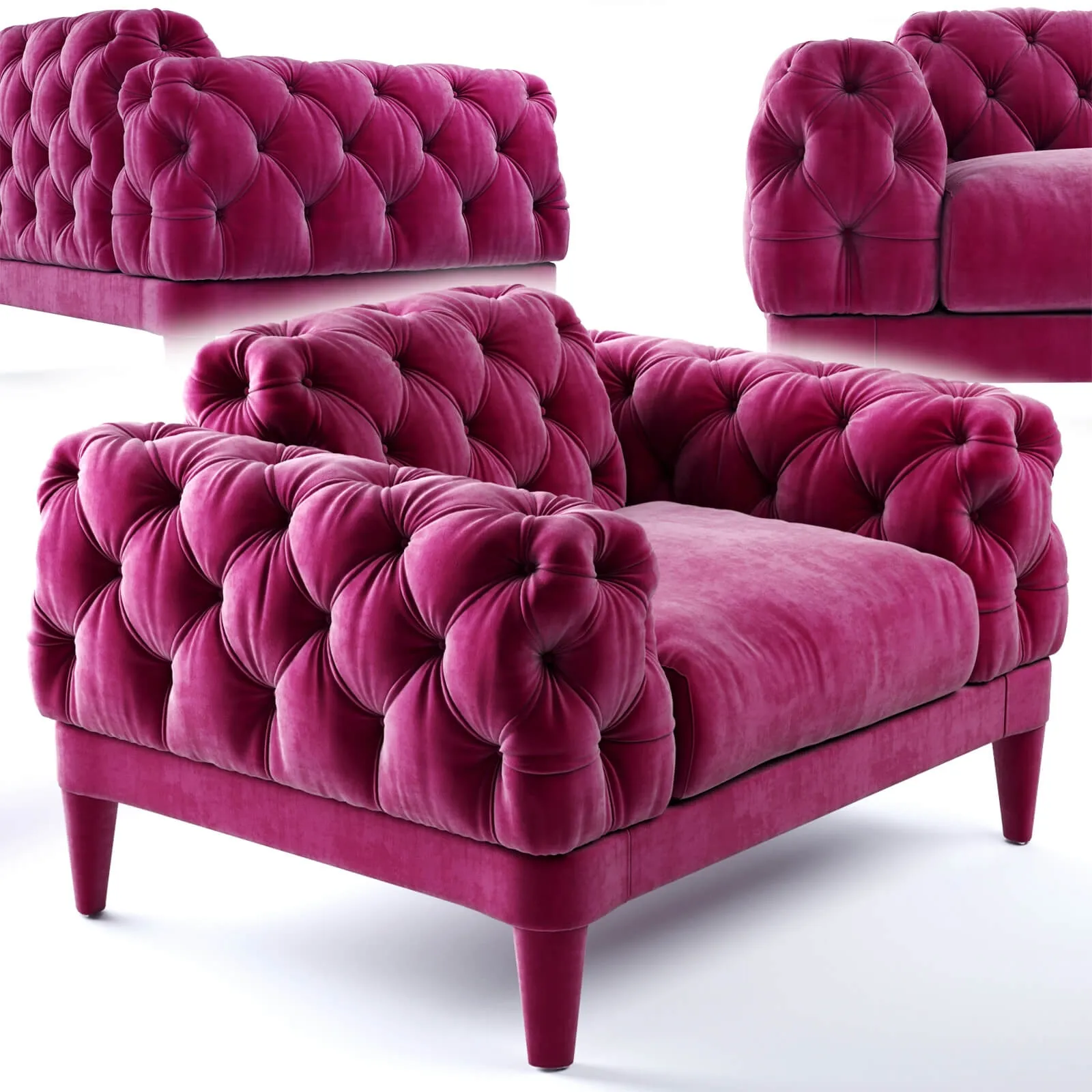 furniture - Chair CTS Salotti Elliot 3D Model