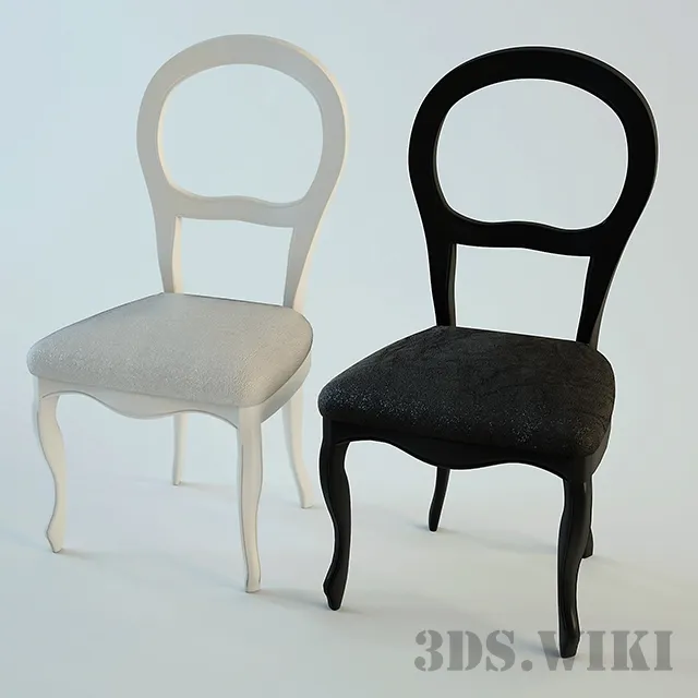 furniture - Chair ETZEL Ipe Cavalli Visionnaire 3D Model