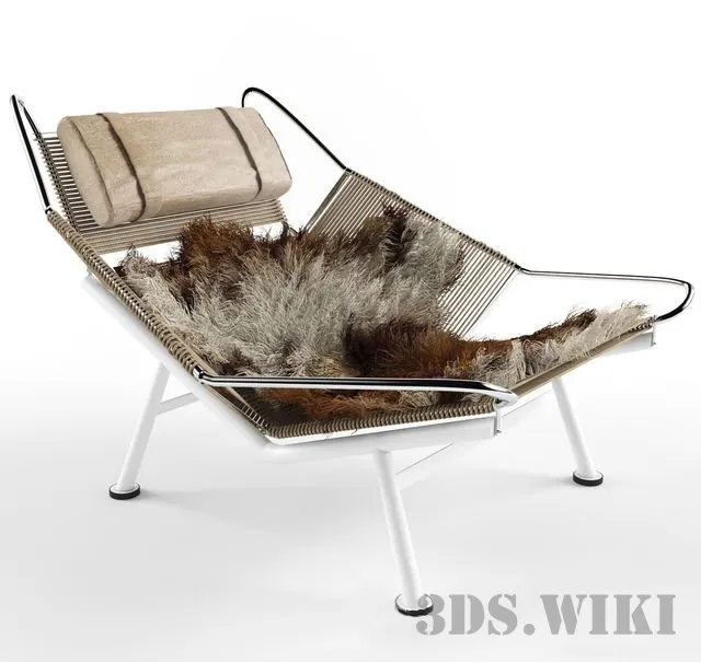 furniture - Chair Flag Halyard 3D Model