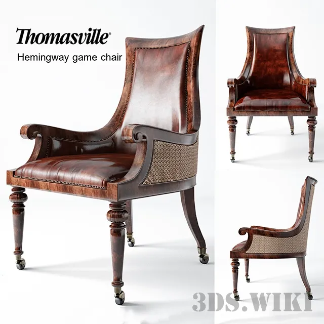 furniture - Chair Hemingway Game 3D Model