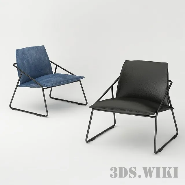 furniture - Chair Ikea VILLSTAD 3D Model