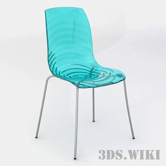 furniture - Chair L'Eau CS / 1273 Calligaris 3D Model