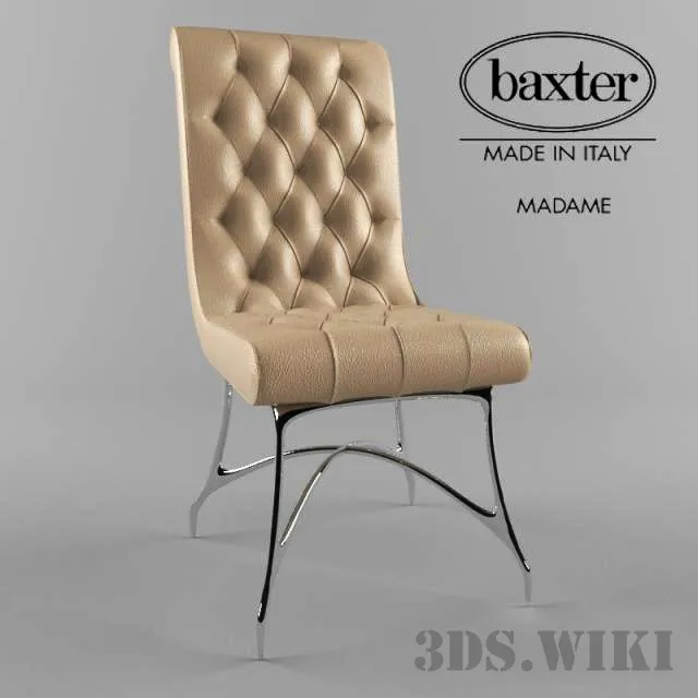 furniture - Chair Madame Baxter 3D Model