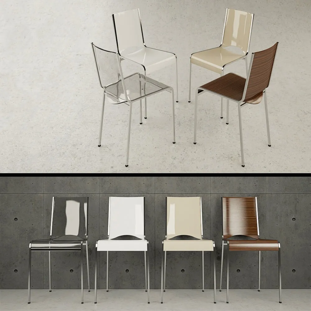 furniture - Chair Ozzio Kai S400 3D Model