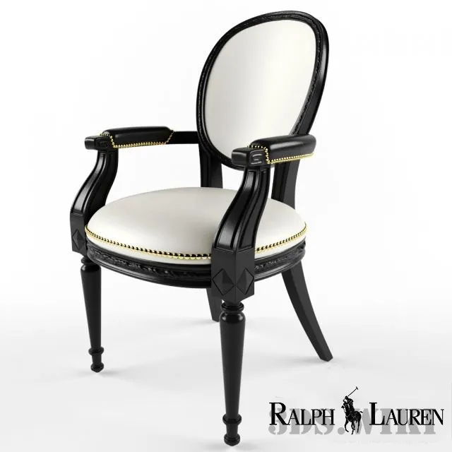 furniture - Chair Ralph Lauren One Fifth Paris 3D Model