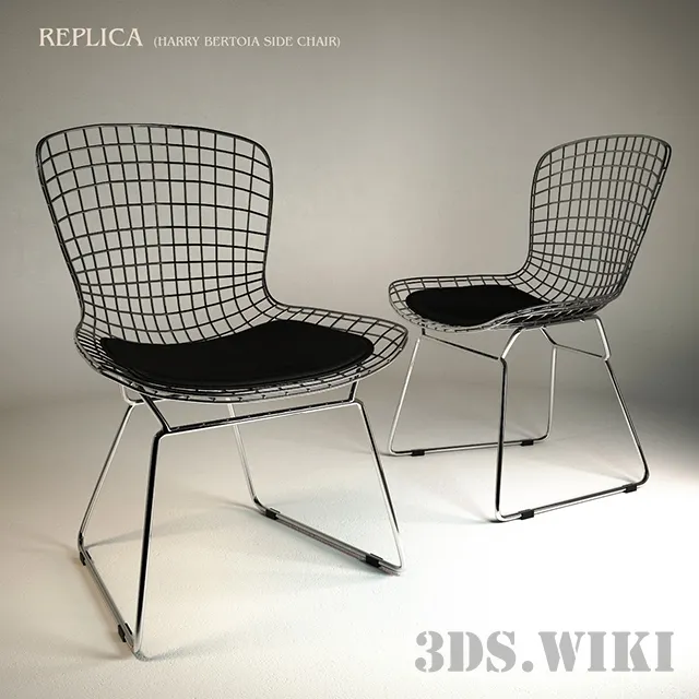 furniture - Chair Replica Harry Bertoia 3D Model