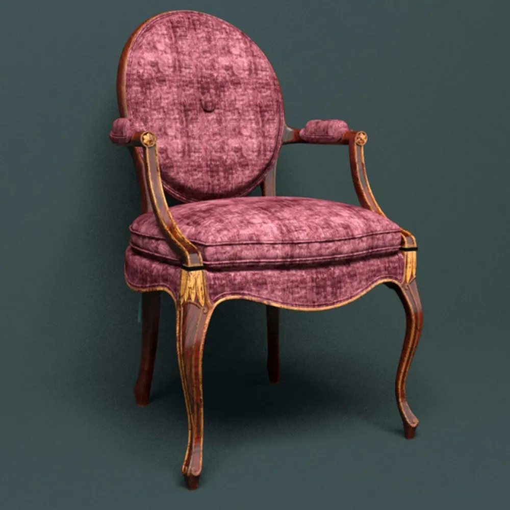 furniture - Chair Salda Arredamenti Sr 6263 3D Model