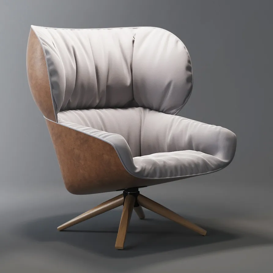 furniture - Chair TABANO (B&B Italia) 3D Model