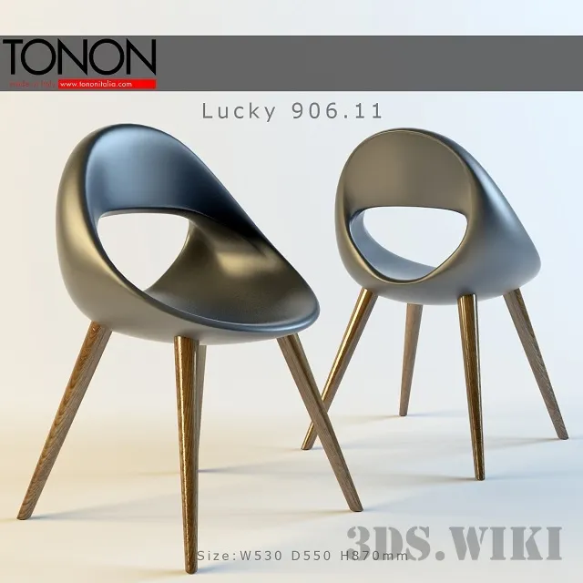 furniture - Chair Tonon Lucky 906.11 3D Model
