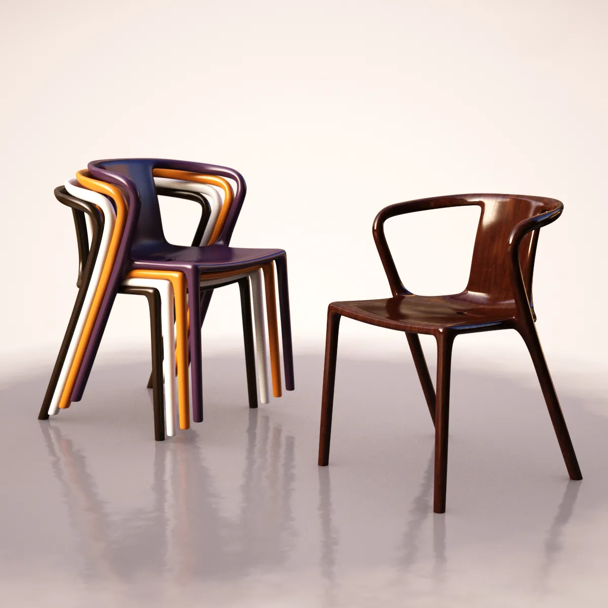 furniture - Chairs Fameg 97 3D Model