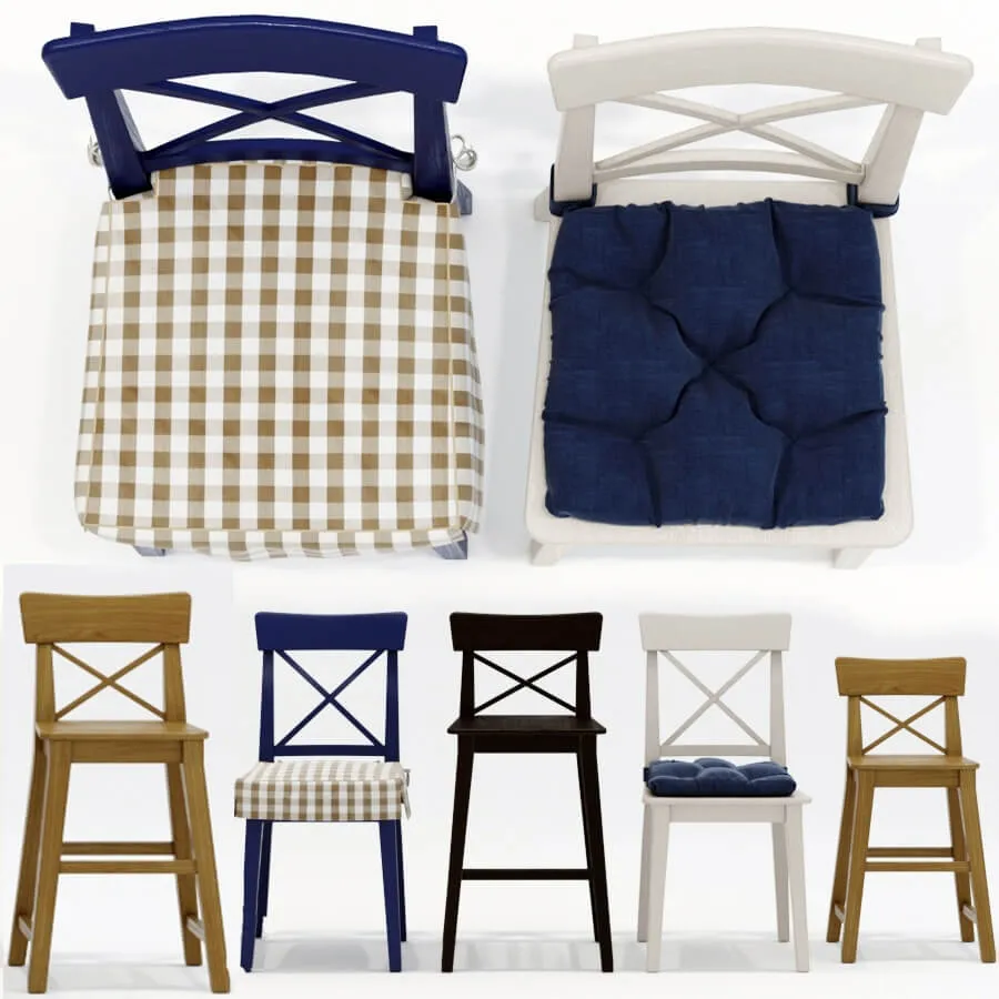 furniture - Chairs Series Ingolf 3D Model