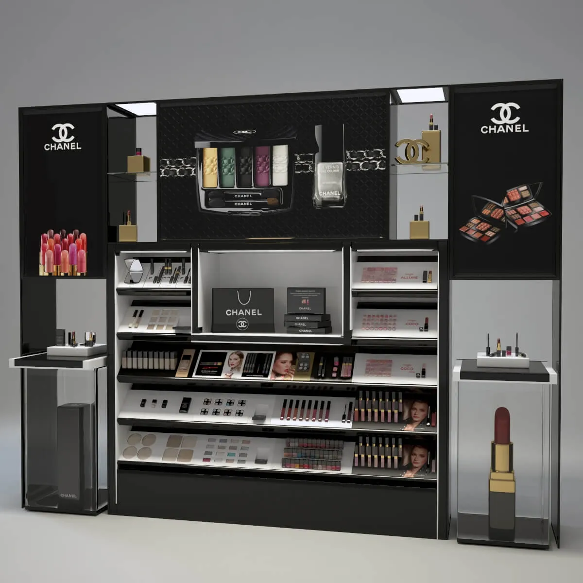 furniture - Chanel Cosmetics Display 3D Model