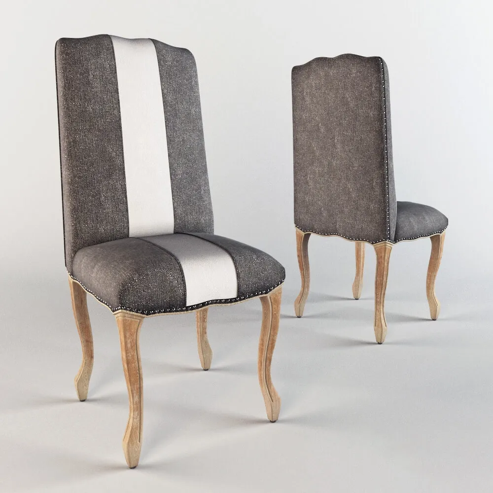 furniture - Charcoal Belmond chair 3D Model