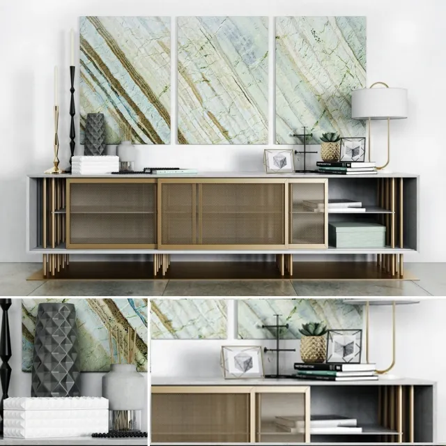 furniture - Chest of drawer Washington 3D Model