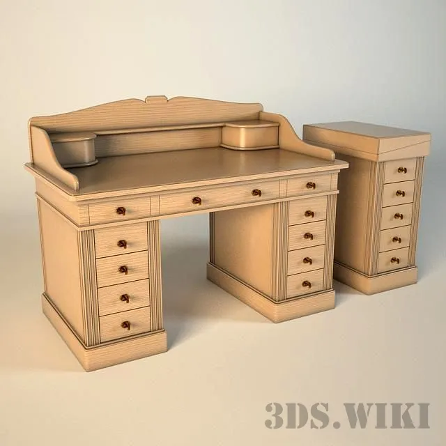furniture - Chest of drawers Bizzotto Art.C069B and sideboard Art.C062 3D Model