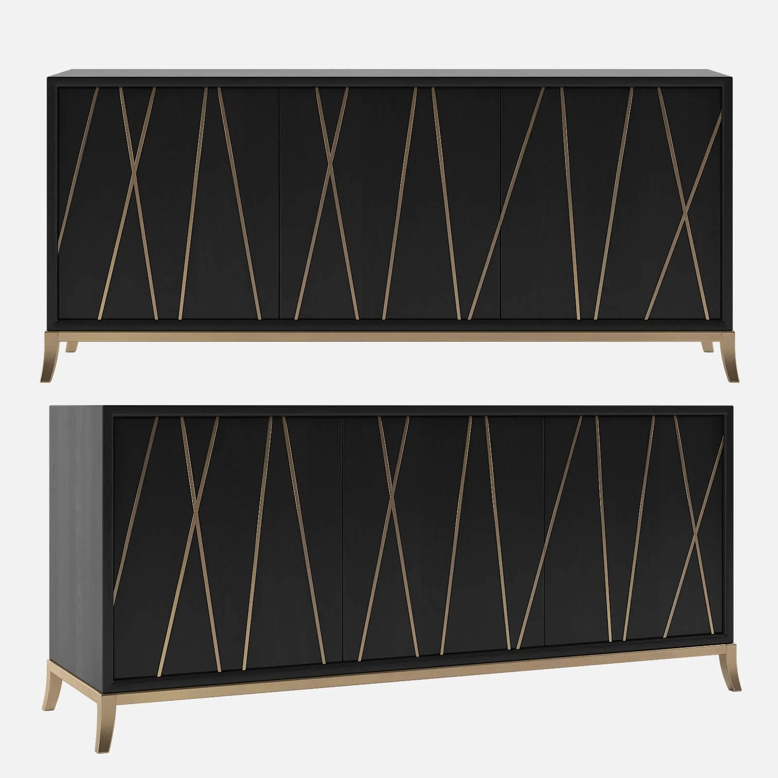 furniture - Chest of drawers Hooker Furniture Console 64in 3D Model