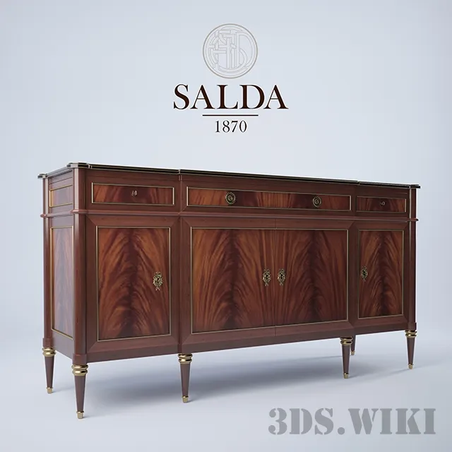 furniture - Chest of drawers SALDA ARREDAMENTI 8614 3D Model