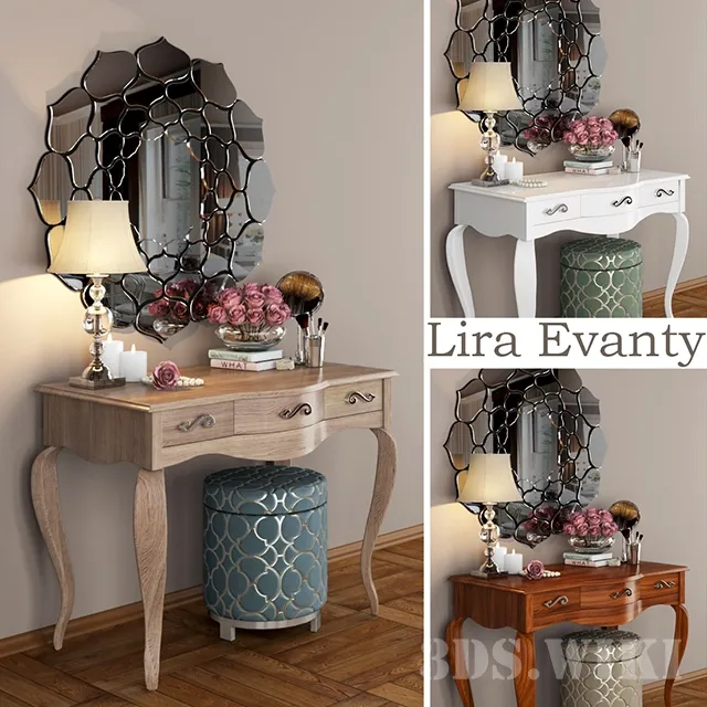 furniture - Chest of drawers with LIRA decors from EVANTY factory 3D Model