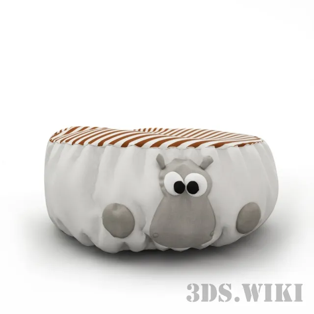 furniture - Children's ottoman 3D Model