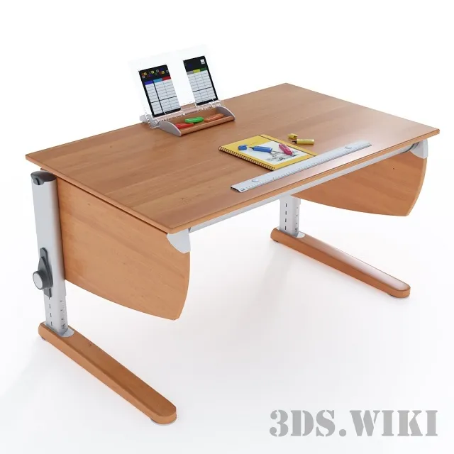 furniture - Children's Writing Desk Moll Intero Classic 3D Model