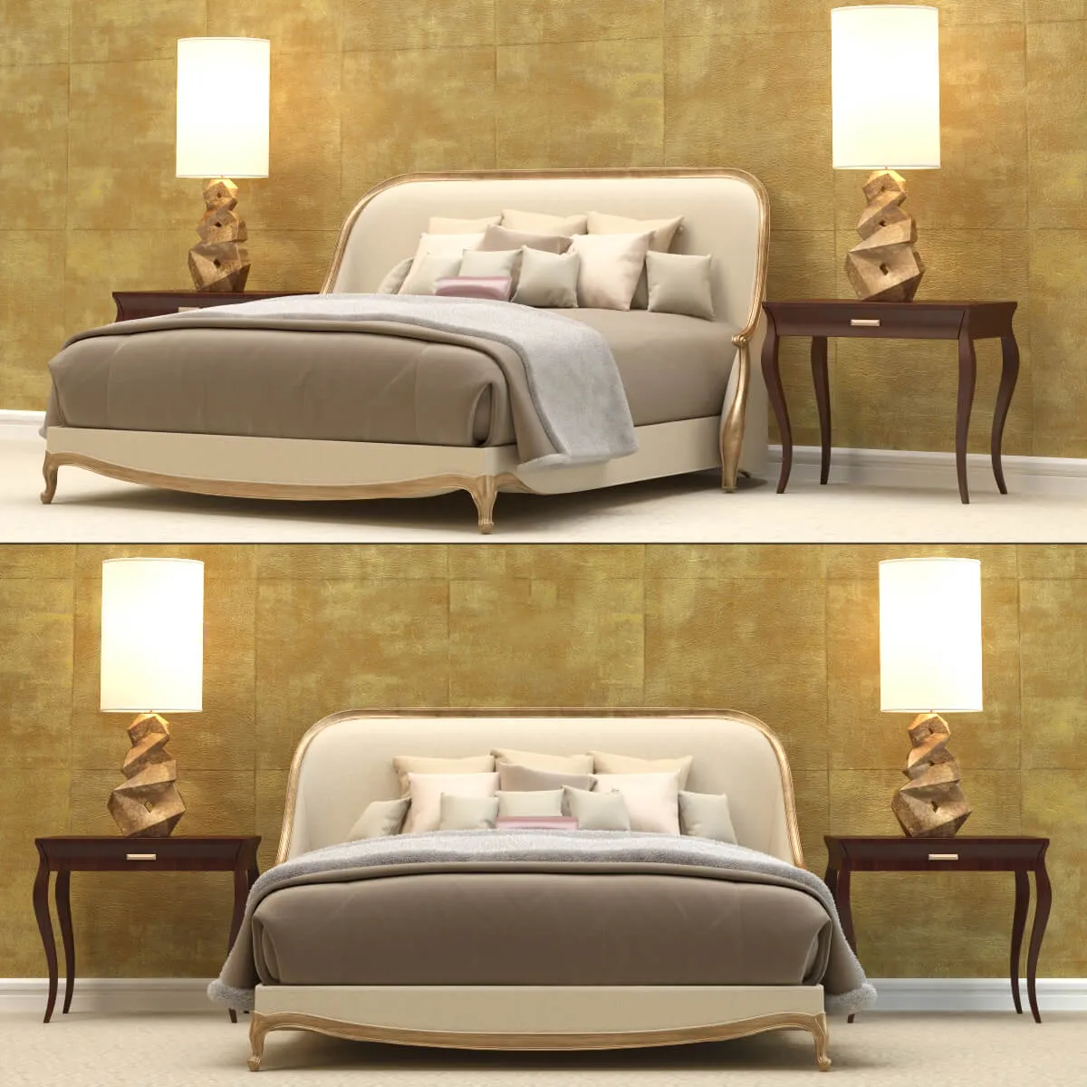 furniture - Christopher Guy bedroom set 09 3D Model