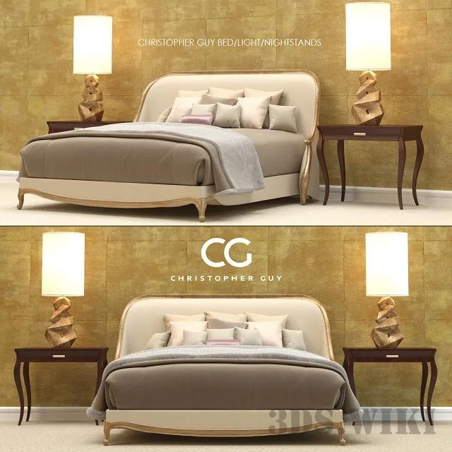 furniture - Christopher Guy Bedroom Set 3D Model