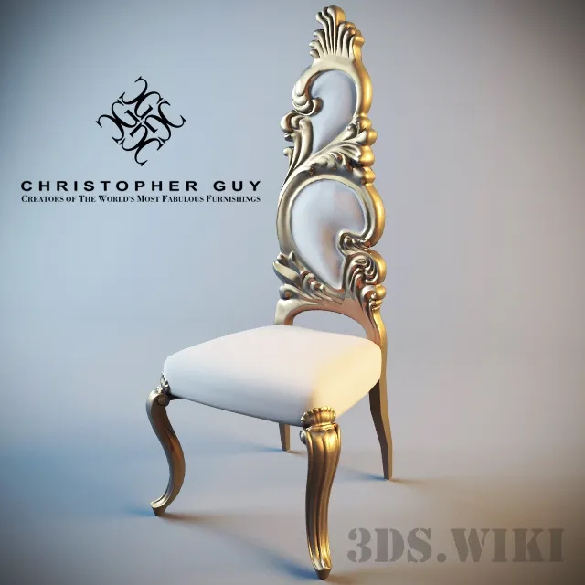 furniture - Christopher Guy Flame High Back Chair 3D Model
