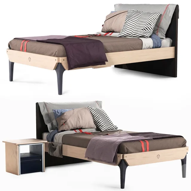 furniture - Cilek Jugendzimmer Trio Bed 3D Model