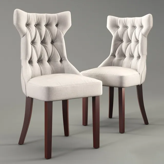 furniture - Clairborne tufted dining chair 3D Model
