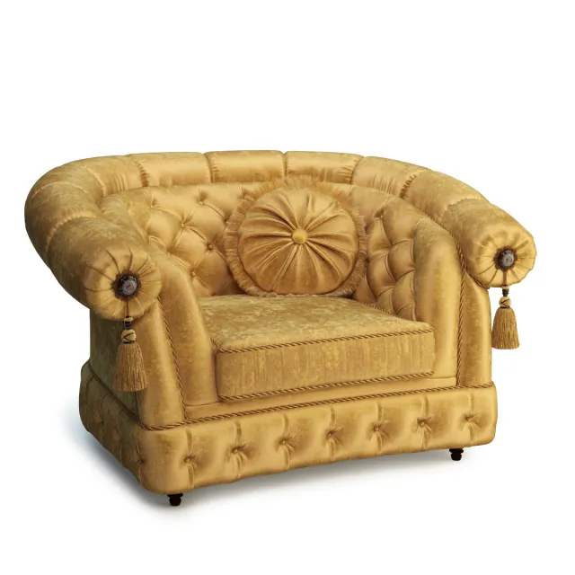 furniture - Classic armchair 03 3D Model