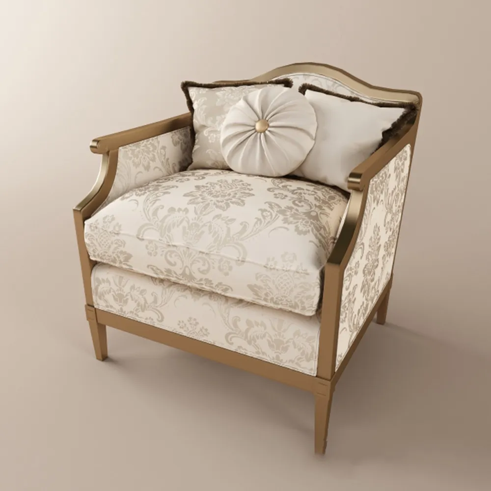 furniture - Classic armchair model 3D Model