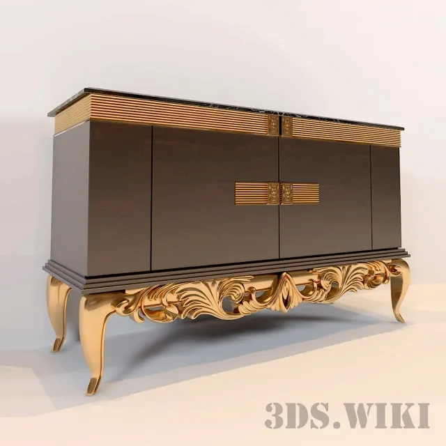 furniture - Classic beautiful chest of drawers 3D Model