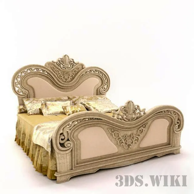 furniture - Classic bed Verona 3D Model