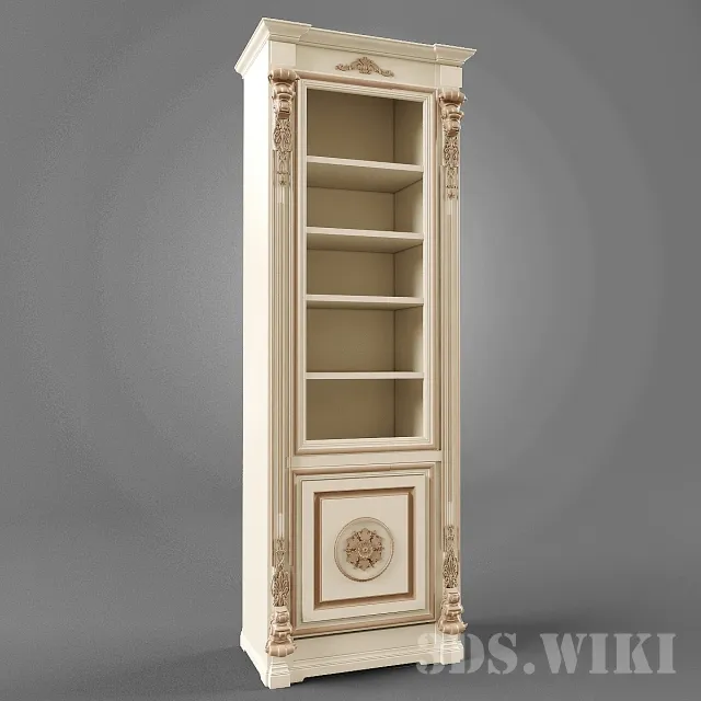 furniture - Classic bookcase 3D Model