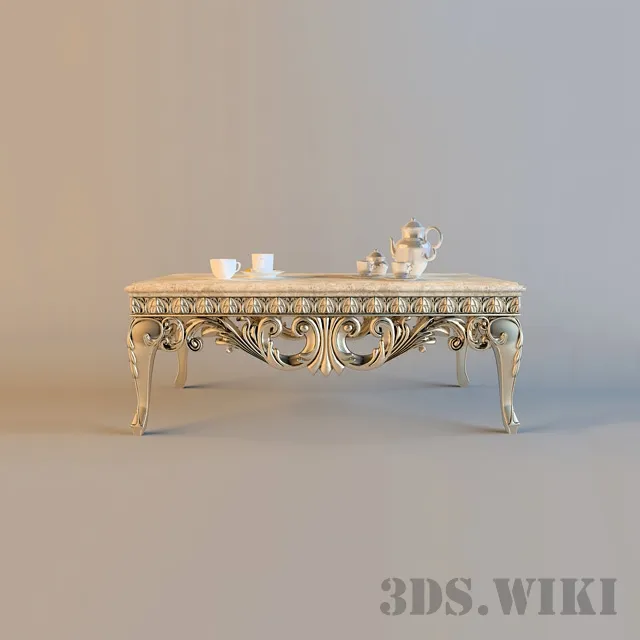 furniture - Classic coffee table 3D Model