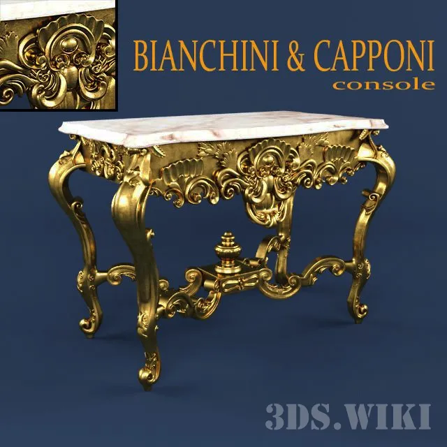furniture - Classic Coffee Table BIANCHINI & CAPPONI 3D Model