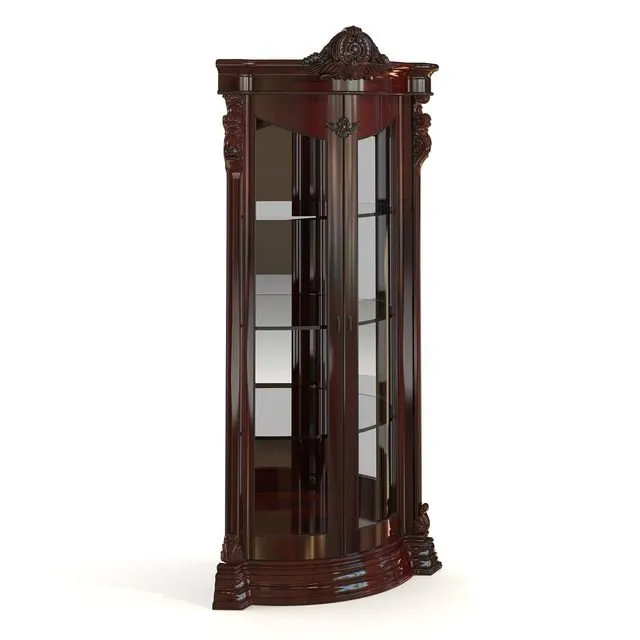 furniture - Classic corner showcase 3D Model