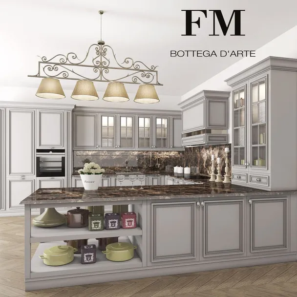 furniture - Classic kitchen 3D Model